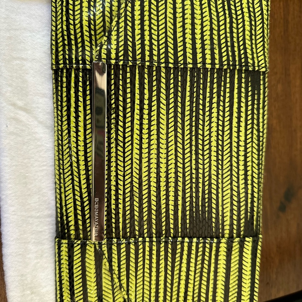 BCBGMaxAzria Yellow and Black Clutch